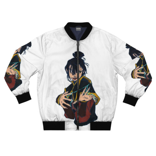 Bomber jacket featuring a print of Azula from Avatar the Last Airbender