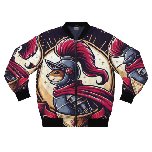 Valiant Knight Bomber Jacket with a cool animal logo