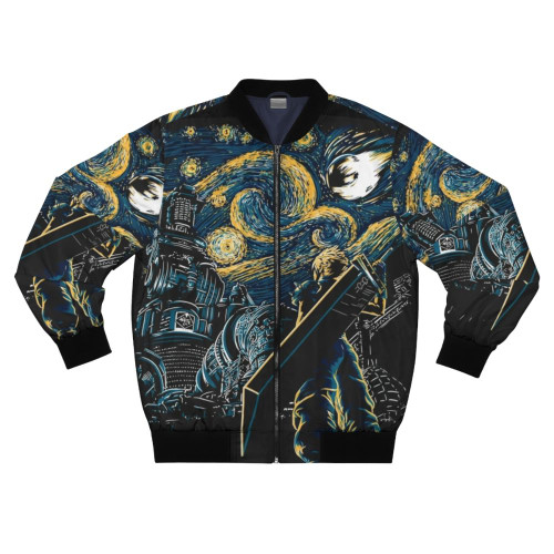 Final Fantasy VII Remake Cloud Strife Starry Night Unisex Bomber Jacket