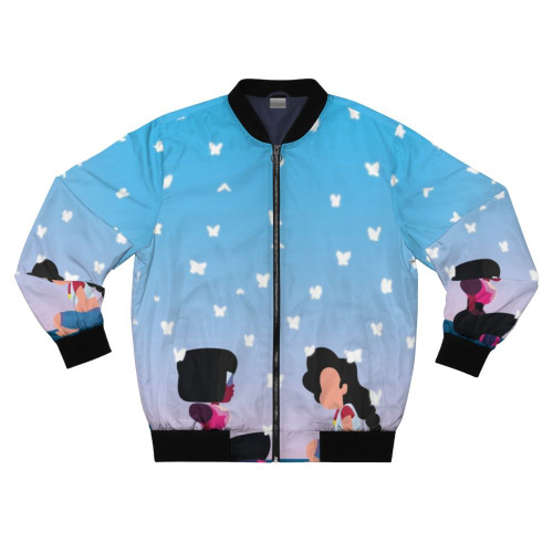 Steven Universe Garnet Bomber Jacket with "Here Comes a Thought" design