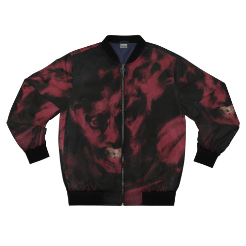 Disco Elysium Half Light Bomber Jacket, featuring a tequila sunset design