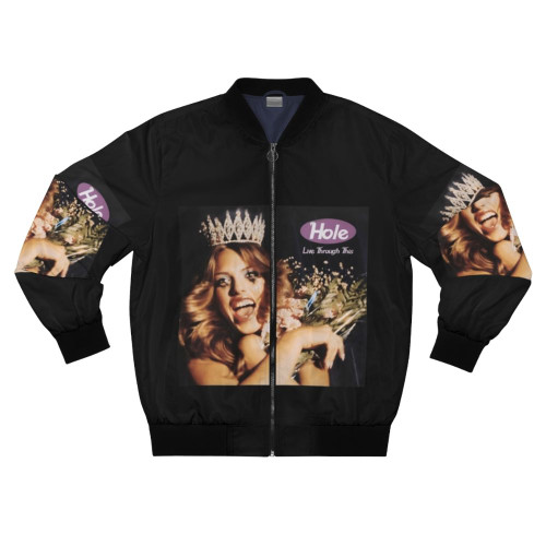Live Through Bomber Jacket with Stylish Design