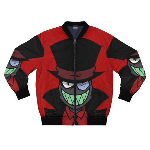 Villainous Black Hat Bomber Jacket, featuring a sleek and stylish design inspired by the notorious antagonists from the Cartoon Network series.
