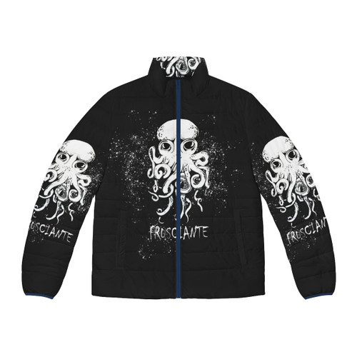 Octopus-themed puffer jacket featuring John Frusciante, the legendary guitarist of Red Hot Chili Peppers