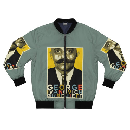 Vintage Gurdjieff Bomber Jacket - Retro Cool Outerwear for Literature and Philosophy Fans