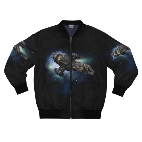Firefly inspired bomber jacket with space and sci-fi design