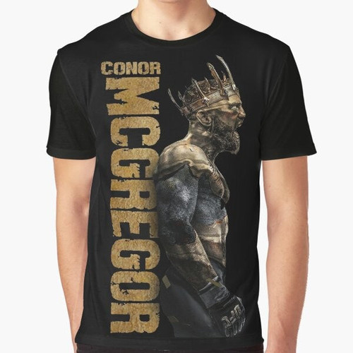Conor McGregor graphic t-shirt with "The King" design