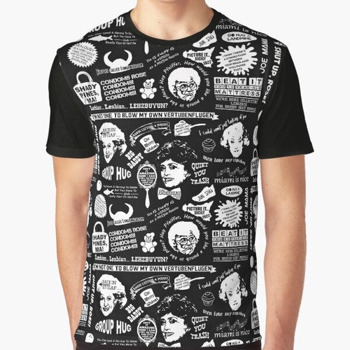 Golden Girls "Thank You for Being a Friend" retro 80s graphic t-shirt design
