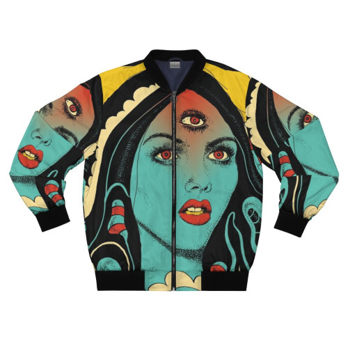 Diviniation Bomber Jacket with Psychedelic Cosmic Design
