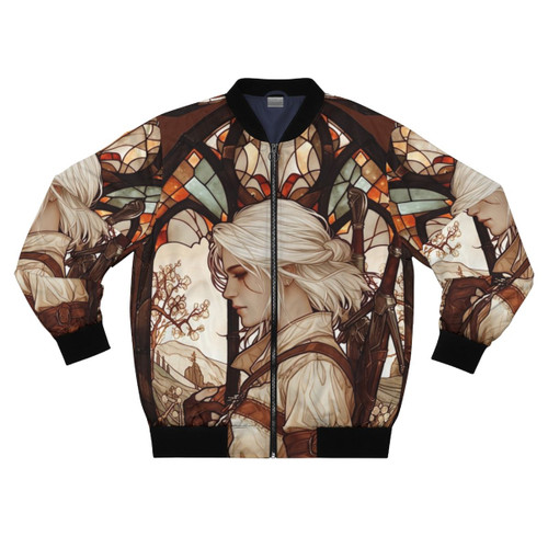 Ciri Stained Glass Bomber Jacket from The Witcher Wild Hunt