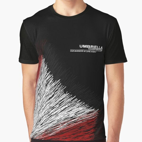 Umbrella Corporation logo t-shirt, Resident Evil inspired graphic design