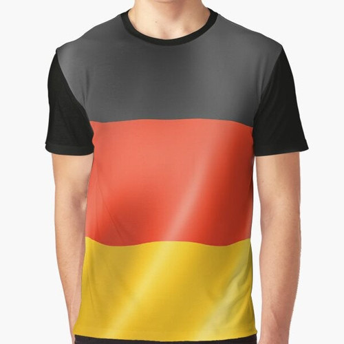 German flag graphic printed on a high-quality t-shirt