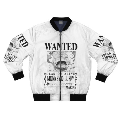 Gear 5 Luffy Wanted Bounty Bomber Jacket - One Piece Anime Apparel