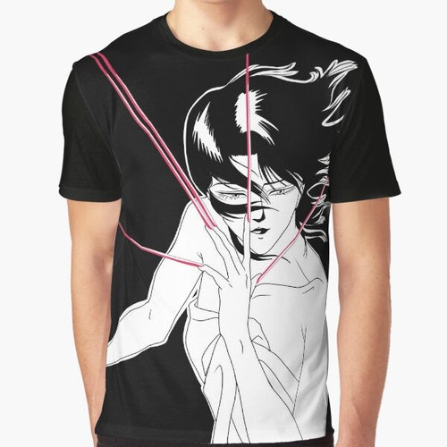 Wicked City anime graphic t-shirt with cyberpunk and urban fantasy design