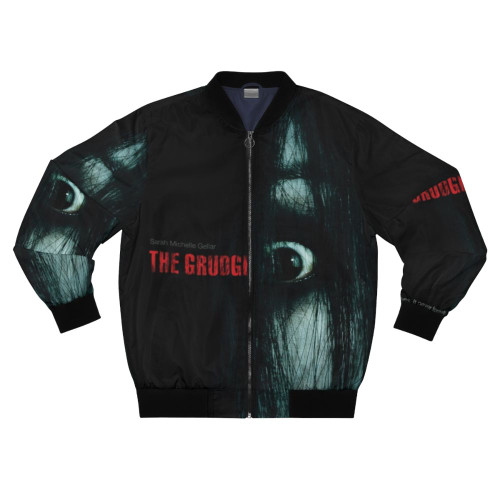 The Grudge Horror Movie Bomber Jacket with Ghostly Design