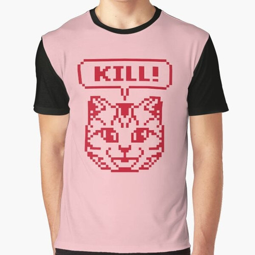 No More Heroes Cat Graphic T-Shirt