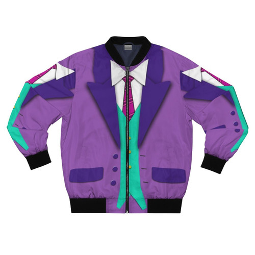 Funky colors suit tie and vest bomber jacket for men