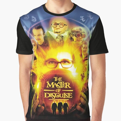 Nostalgic graphic t-shirt featuring "The Master of Disguise" character from the early 2000s movie
