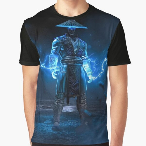 Mortal Kombat Raiden Thunder God Graphic T-Shirt