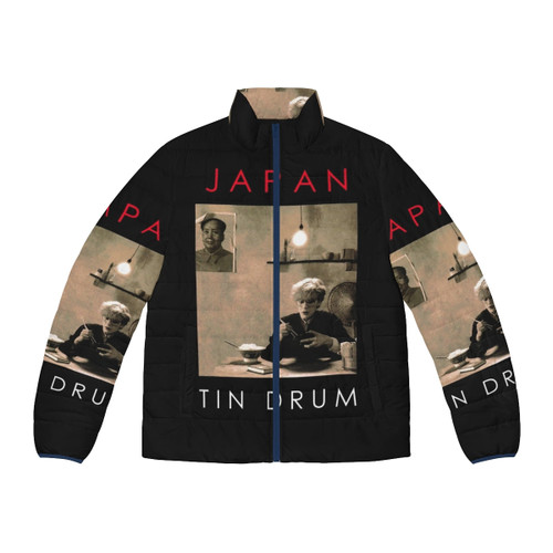 Limited Edition Japan Ghosts Puffer Jacket with Art Pop, New Wave, and Synthpop Inspired Graphics