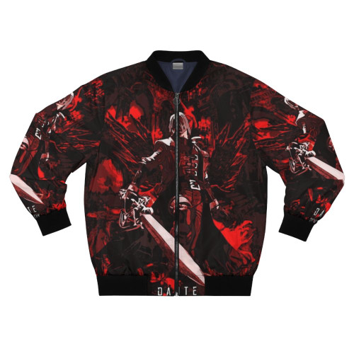 Devil May Cry Dante Classic Bomber Jacket with abstract design and Alastor sword