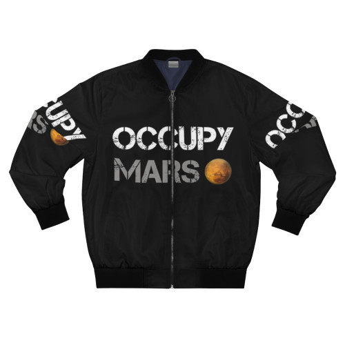 Occupy Mars Bomber Jacket featuring Elon Musk's SpaceX project design