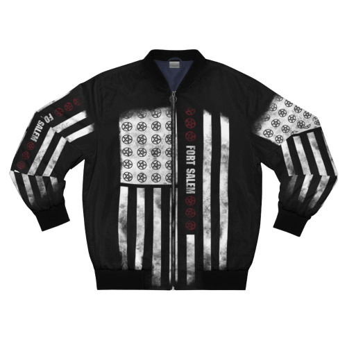 Motherland bomber jacket with an alternate design of the American flag