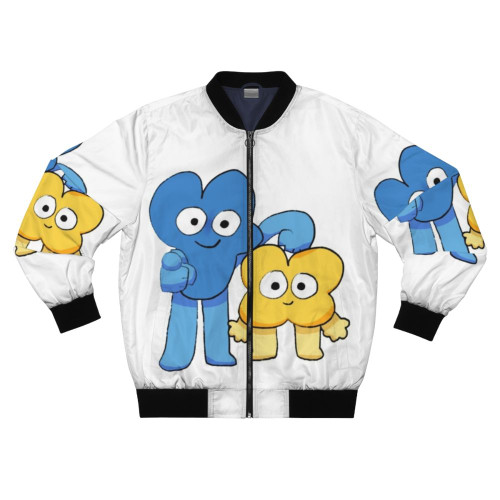 Four and X bomber jacket, a cartoon character inspired jacket featuring the BFB/BFDI character Four.