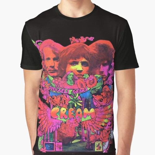 Psychedelic t-shirt design featuring the words "Sunshine of Your Life" and retro graphics inspired by classic rock bands of the 60s and 70s