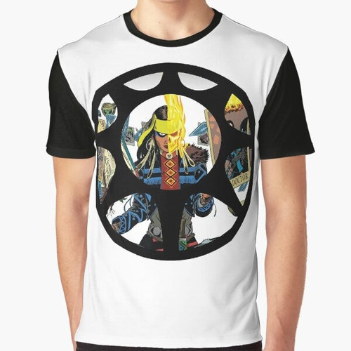 Kushala the Spirit Rider Midnight Suns Circle Logo Graphic T-Shirt