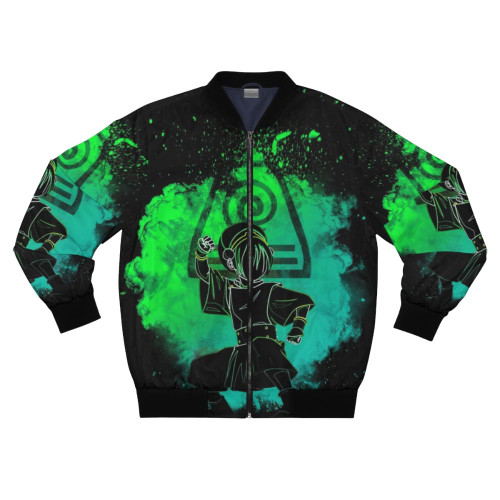 Colorful bomber jacket with Avatar: The Last Airbender design