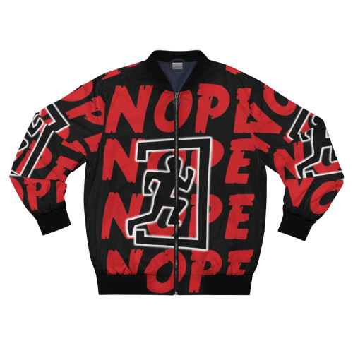 "Video games bomber jacket with 'Not Today' design"