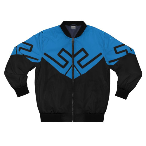 Blue Beetle Superhero Armor Bomber Jacket with Jaime Reyes Design