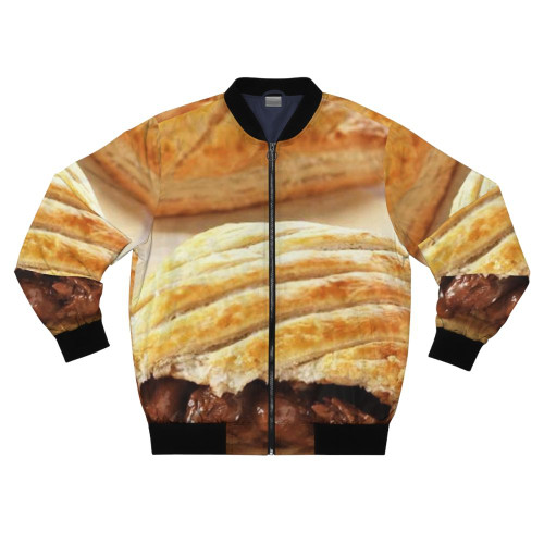 Greggs Steak Bake Inspired Bomber Jacket