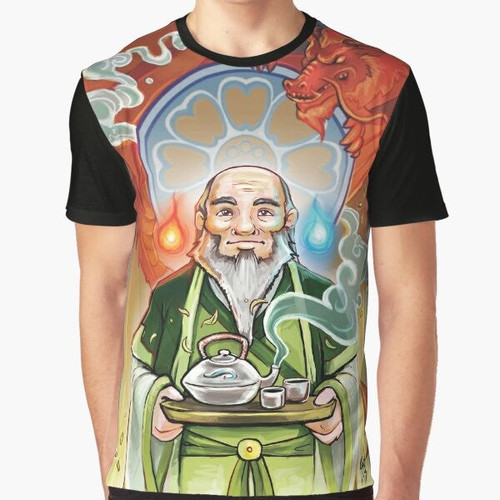Avatar: The Spirit of the Dragon Graphic T-Shirt featuring Uncle Iroh and a dragon