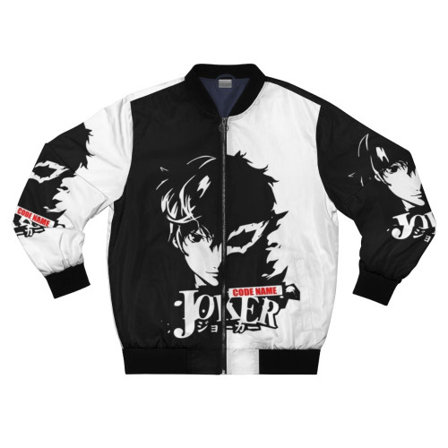 Persona 5 Dark Bomber Jacket with Arsene Lupin Logo