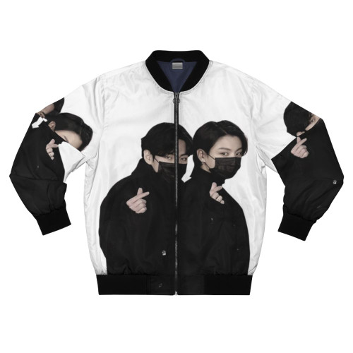 BTS Taekook Bomber Jacket with Bangtan Boys Jungkook and Taehyung