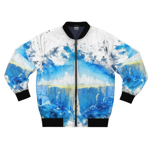 Rime bomber jacket, a video game-inspired puzzle design