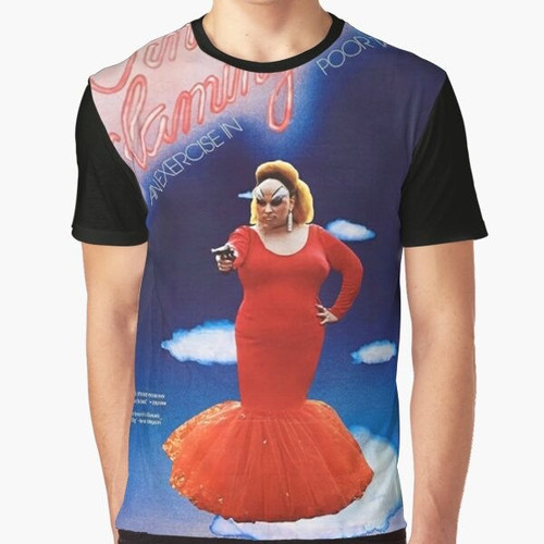 Pink Flamingos John Waters Graphic T-Shirt featuring a vintage-inspired graphic design