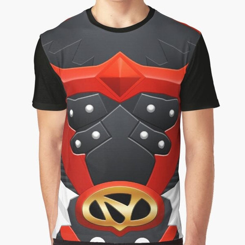 Psycho Red Graphic T-Shirt with Power Rangers Inspired Design