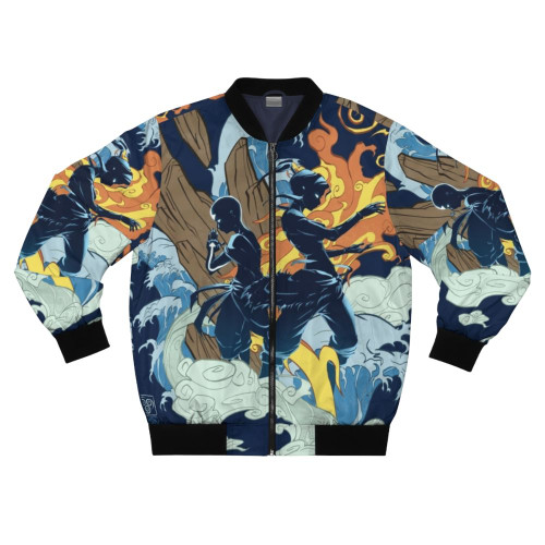 Avatar: The Last Airbender Inspired Bomber Jacket with Two Avatars Design