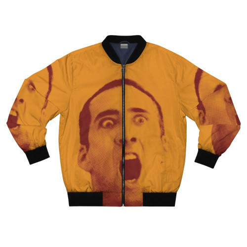 Nick Cage Bomber Jacket with pop art inspired design