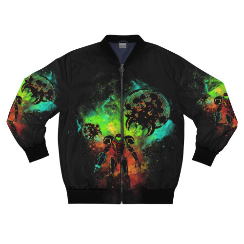 Bounty Hunter of Space Bomber Jacket with video game design
