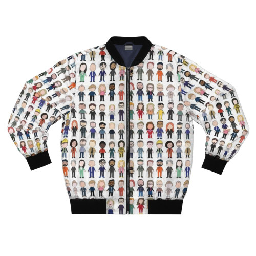 Taskmaster cast bomber jacket with a pattern design