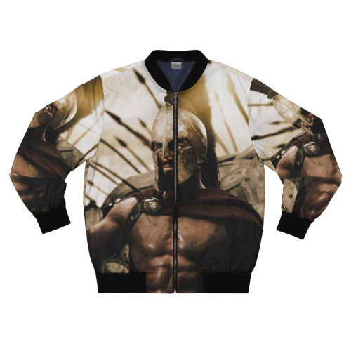 Spartan 300 Bomber Jacket with Ancient Greek Warrior Design