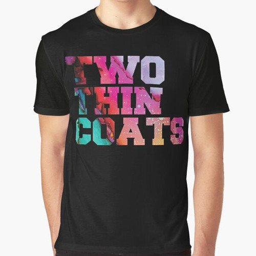 Warhammer "2 Thin Coats" graphic t-shirt with a black background