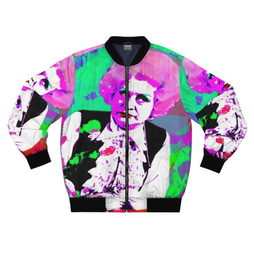 Molly Sugden inspired bomber jacket in a vintage, gay-friendly design