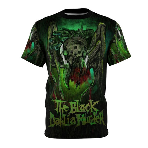Haunting black metal inspired t-shirt with grim, post-apocalyptic artwork