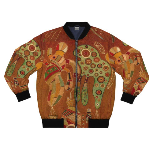 Wassily Kandinsky inspired abstract art bomber jacket