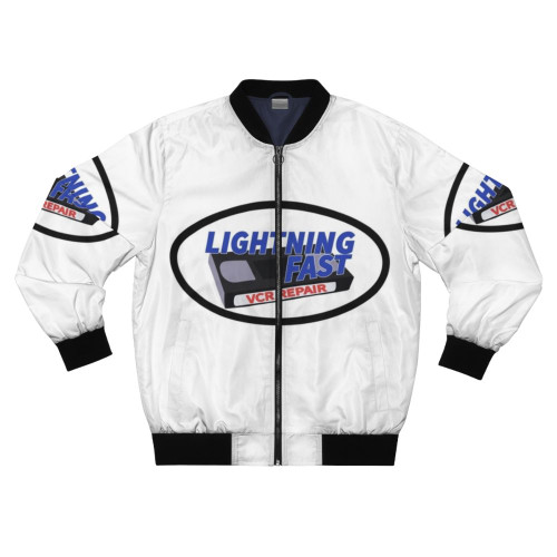 Red Letter Media Lightning Fast VCR Repair Logo Bomber Jacket